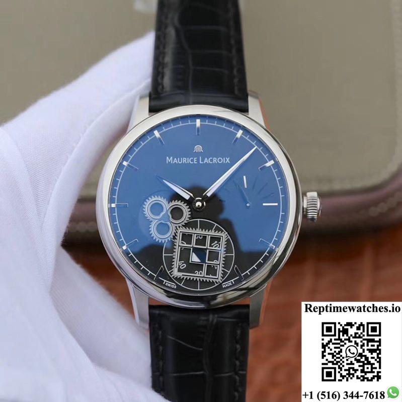 Maurice Lacroix Masterpiece Mp7158-Ss001-301-1 Am Factory Black Dial-Rep Time Watches