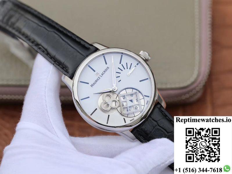 Maurice Lacroix Masterpiece Mp7158-Ss001-301-1 Am Factory White Dial-Rep Time Watches