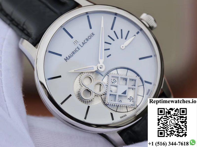 Maurice Lacroix Masterpiece Mp7158-Ss001-301-1 Am Factory White Dial-Rep Time Watches