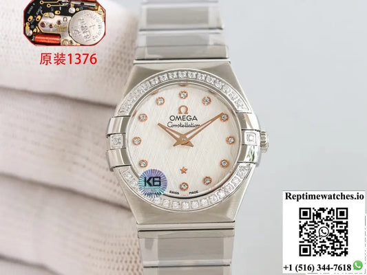 Omega Constellation 123.10.27.60.52.001 3S Factory Quartz Movement