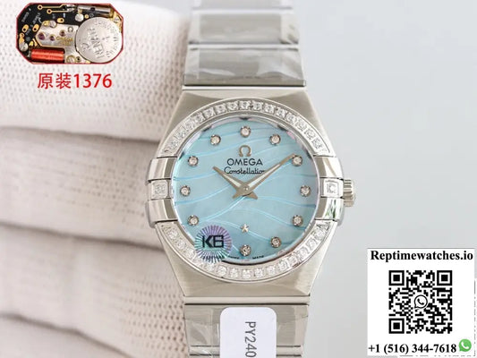 Omega Constellation 123.10.27.60.57.001 3S Factory Stainless Steel Case