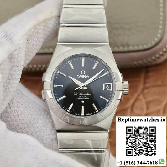 Omega Constellation 123.10.38.21.01.001 VS Factory Black Dial - Watches