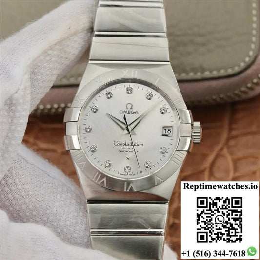 Omega Constellation 123.10.38.21.52.001 VS Factory Silver Dial - Watches