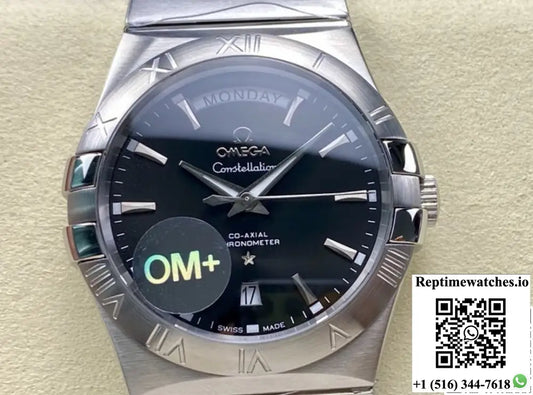 Omega Constellation 123.10.38.22.01.001 OM Factory Stainless Steel Crown