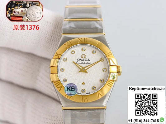 Omega Constellation 123.20.27.60.52.001 3S Factory Sapphire Crystal