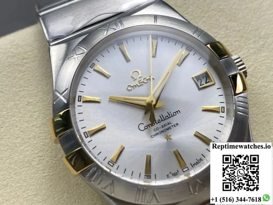 Omega Constellation 123.20.35.20.02.004 M+ Factory Stainless Steel Bezel