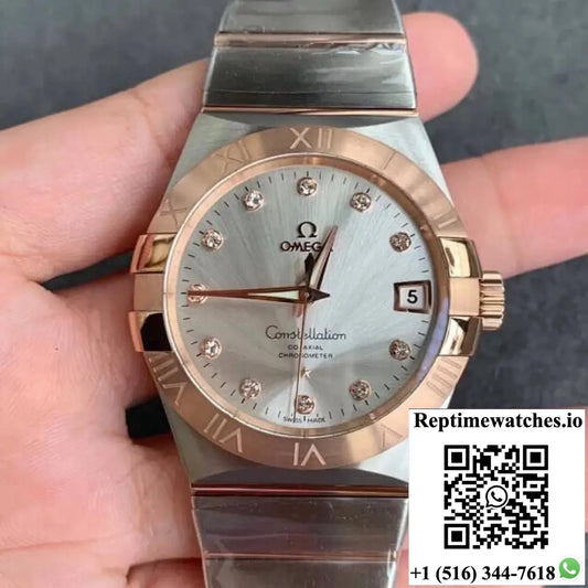 Omega Constellation 123.20.38.21.52.001 VS Factory Diamond-set Dial - Watches