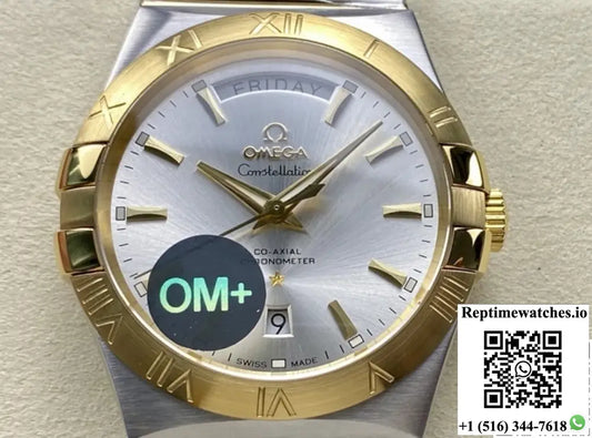 Omega Constellation 123.20.38.22.02.002 OM Factory Calendar Window