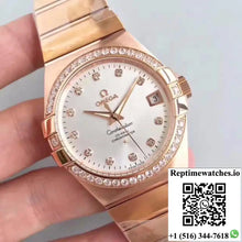 Omega Constellation 123.25.38.21.52.001 38MM 3S Factory Rhodium Dial - Watches