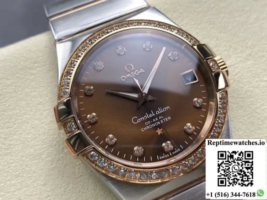 Omega Constellation 123.25.38.21.63.001 M+ factory gold strap