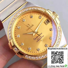 Omega Constellation 123.55.38.21.58.001 38MM 3S Factory Gold Dial - Watches