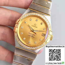 Omega Constellation 123.55.38.21.58.001 38MM 3S Factory Gold Dial - Watches