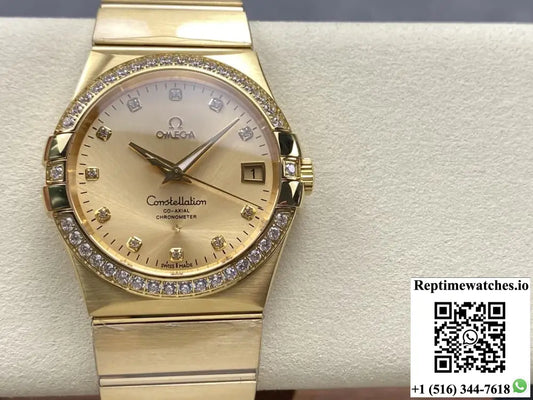 Omega Constellation 123.55.38.21.58.001 OM Factory Date Display