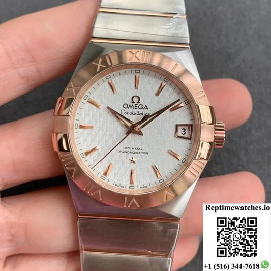 Omega Constellation 123.20.38.21.02.007 Vs Factory Rose Gold-Rep Time Watches