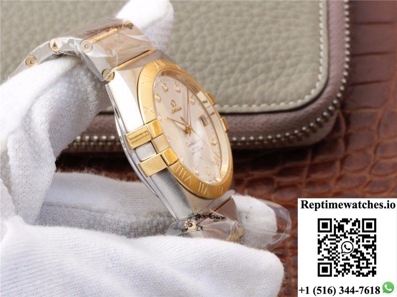 Omega Constellation 123.20.38.21.52.002 V6 Factory White Dial-Rep Time Watches