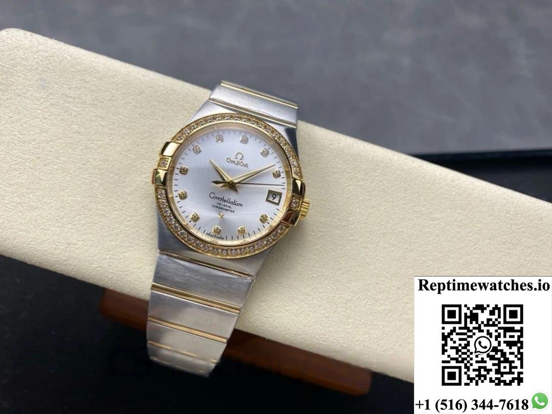 Omega Constellation 123.25.38.21.52.001 M+ Factory Silver-White Dial-Rep Time Watches