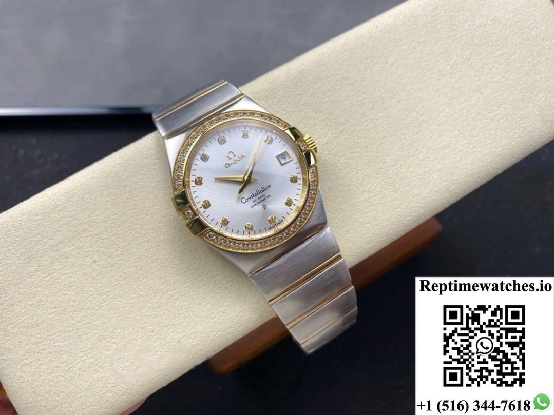 Omega Constellation 123.25.38.21.52.001 M+ Factory Silver-White Dial-Rep Time Watches