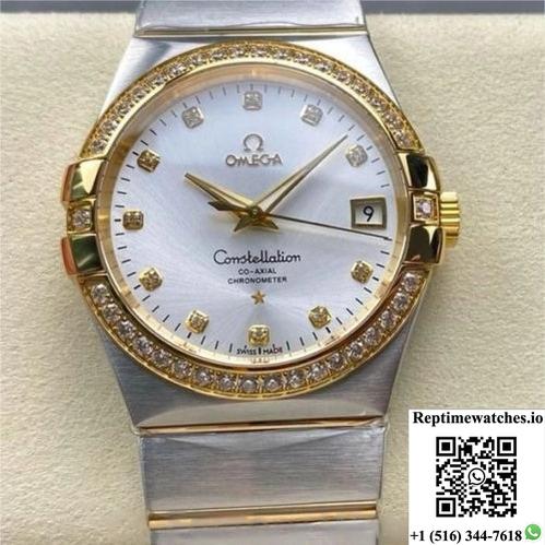 Omega Constellation 123.25.38.21.52.001 M+ Factory Silver-White Dial-Rep Time Watches