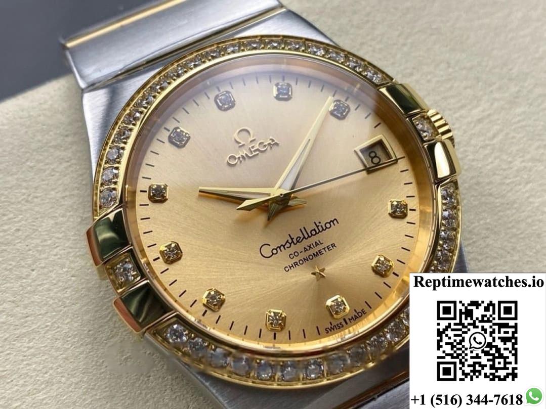 Omega Constellation 123.25.38.21.58.001 M+ Factory Diamond Dial-Rep Time Watches