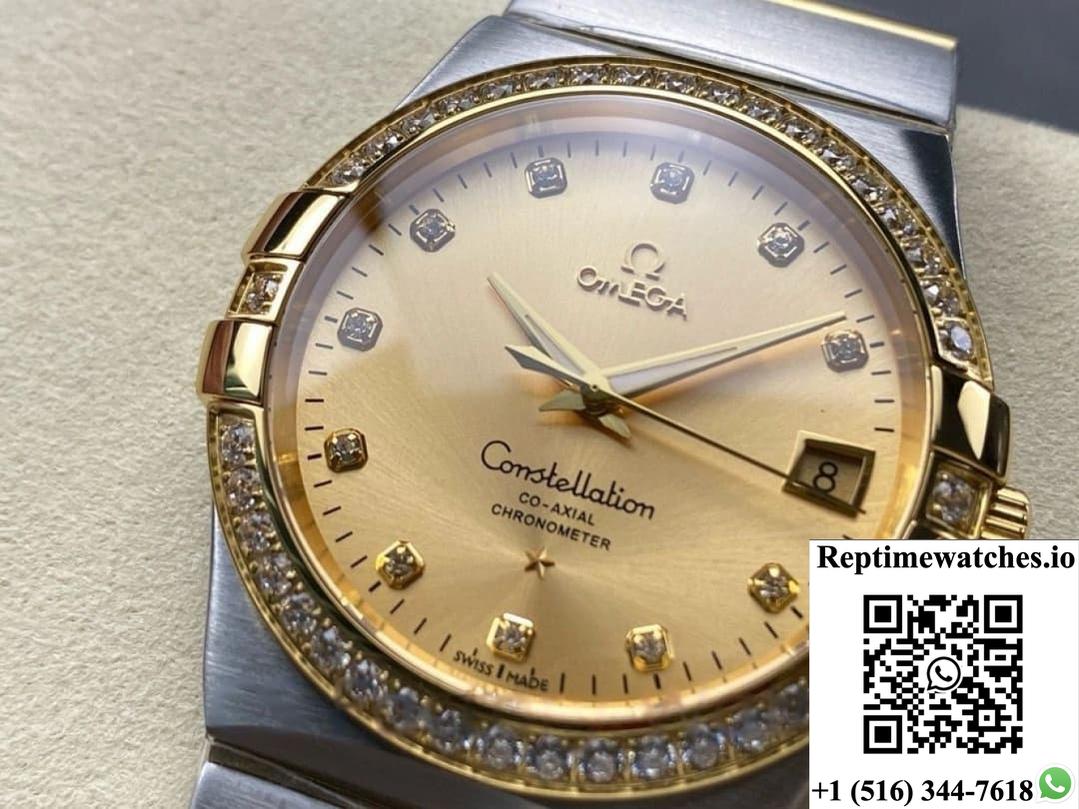Omega Constellation 123.25.38.21.58.001 M+ Factory Diamond Dial-Rep Time Watches