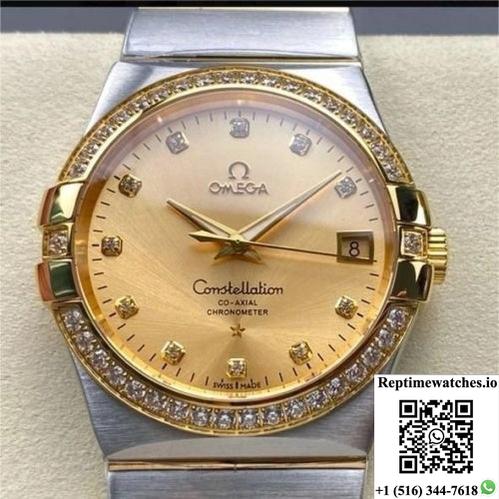 Omega Constellation 123.25.38.21.58.001 M+ Factory Diamond Dial-Rep Time Watches