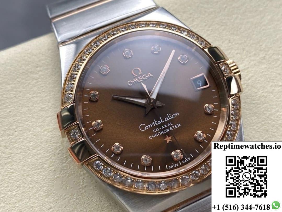 Omega Constellation 123.25.38.21.63.001 M+ Factory Gold Strap-Rep Time Watches