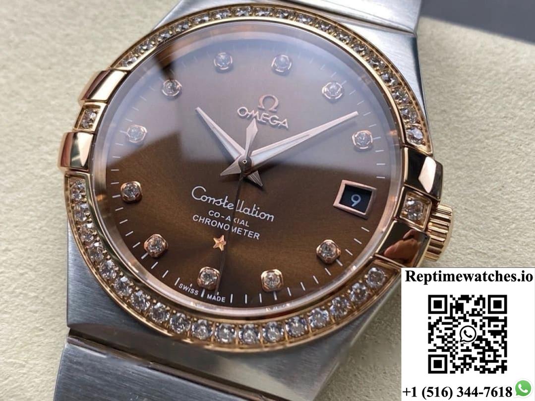 Omega Constellation 123.25.38.21.63.001 M+ Factory Gold Strap-Rep Time Watches