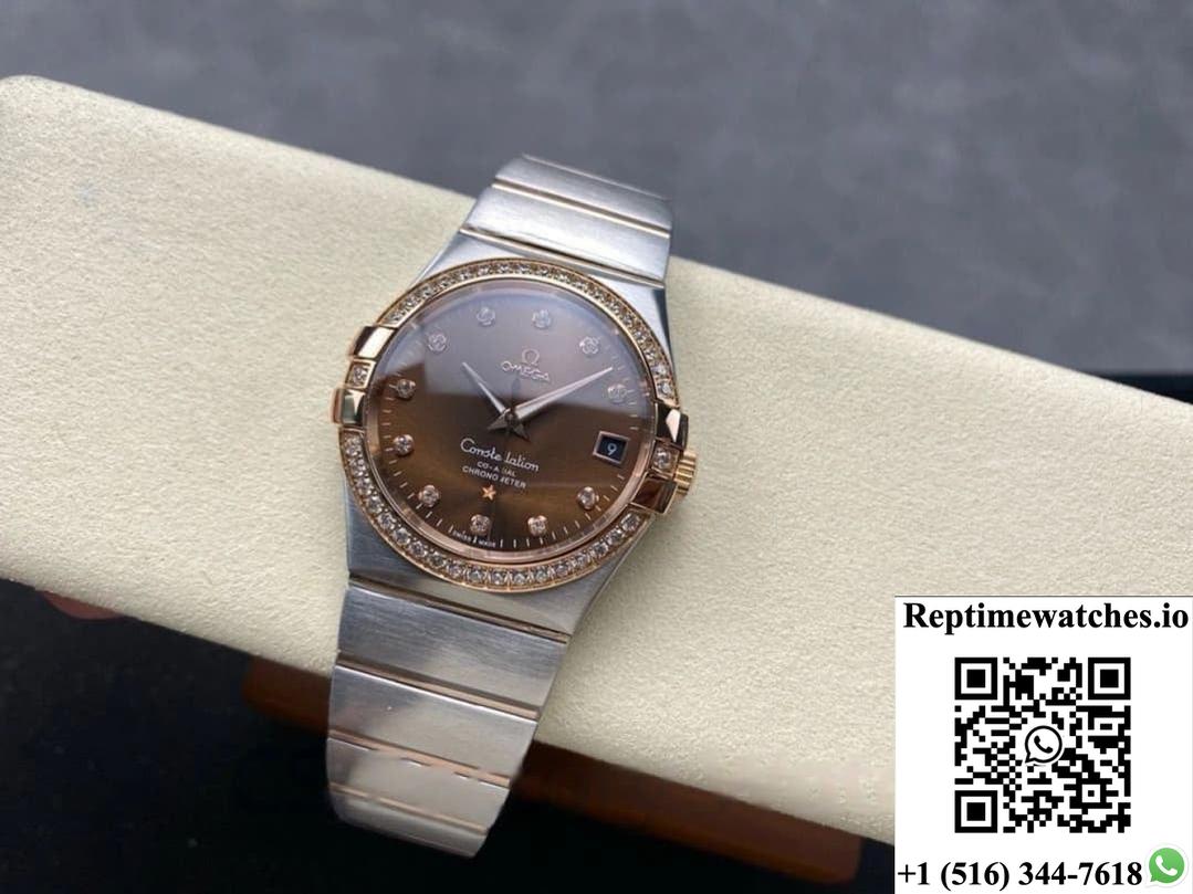 Omega Constellation 123.25.38.21.63.001 M+ Factory Gold Strap-Rep Time Watches