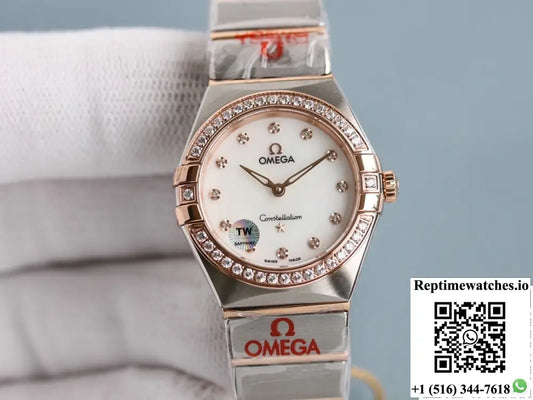 Omega Constellation 131.25.28.60.55.001 TW Factory Diamond-Set Bezel