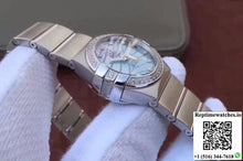 Omega Constellation Double Eagle Lady Blue Mother-Of-Pearl Dial 27MM 3S Factory - Watches