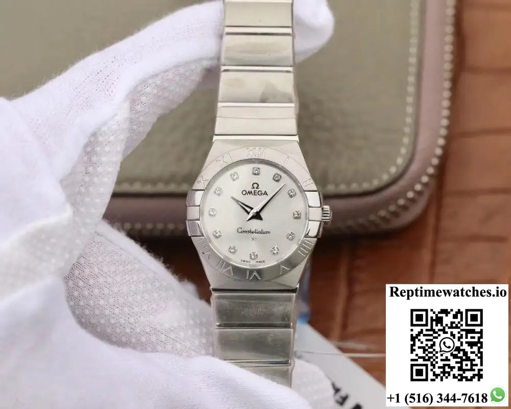 Omega Constellation Ladies 123.10.27.60.55.001 TW Factory Silver Dial - Watches