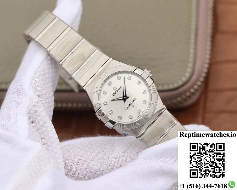 Omega Constellation Ladies 123.10.27.60.55.001 Tw Factory Silver Dial-Rep Time Watches