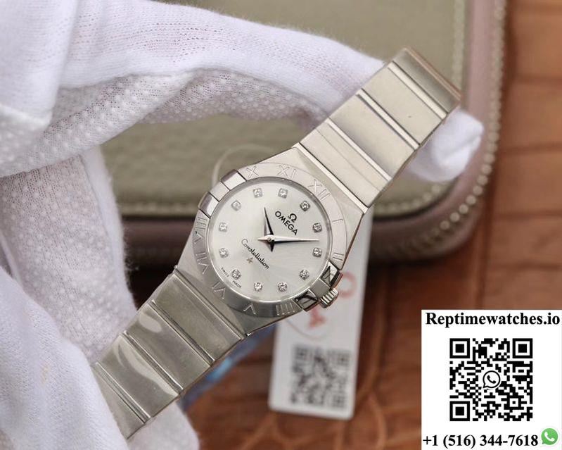 Omega Constellation Ladies 123.10.27.60.55.001 Tw Factory Silver Dial-Rep Time Watches