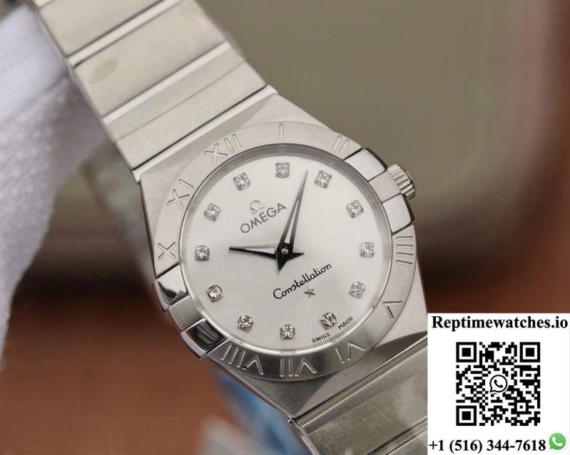 Omega Constellation Ladies 123.10.27.60.55.001 Tw Factory Silver Dial-Rep Time Watches