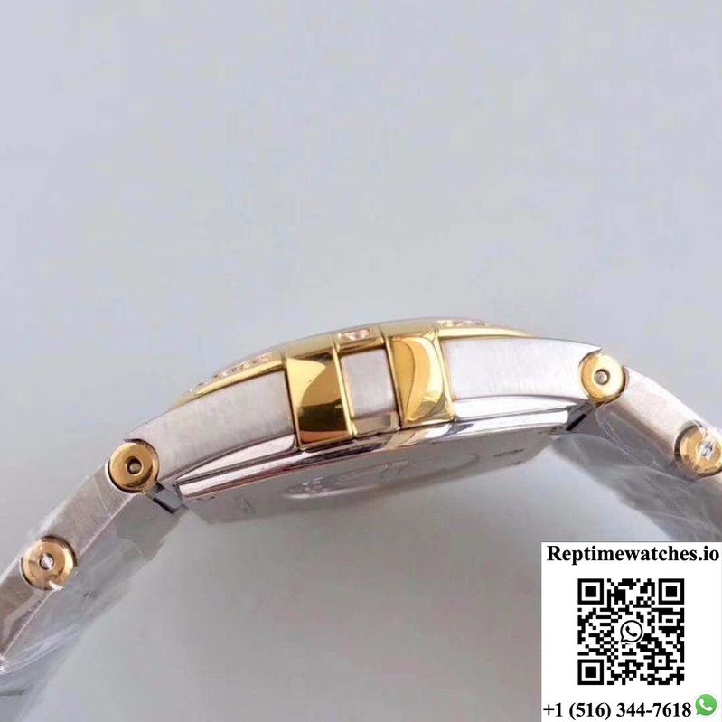 Omega Constellation Ladies 123.25.24.60.55.011 White Mother Of Pearl Dial-Rep Time Watches