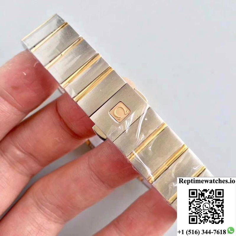 Omega Constellation Ladies 123.25.24.60.55.011 White Mother Of Pearl Dial-Rep Time Watches