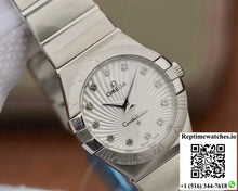 Omega Constellation Ladies 27mm 123.10.27.60.55.001 TW Factory White Textured Dial - Watches