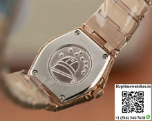 Omega Constellation Ladies 27mm TW Factory 18K Rose Gold Textured Diamond Dial - Watches