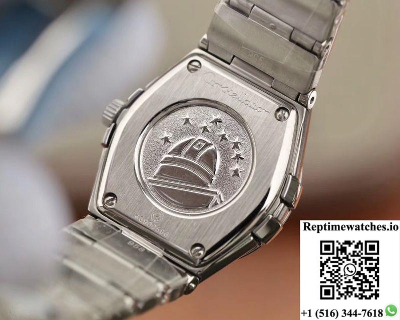 Omega Constellation Quartz Ladies 27Mm Tw Factory Blue Dial-Rep Time Watches