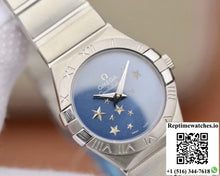 Omega Constellation Quartz Ladies 27mm TW Factory Blue Dial - Watches