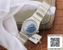 Omega Constellation Quartz Ladies 27mm TW Factory Blue Dial - Watches