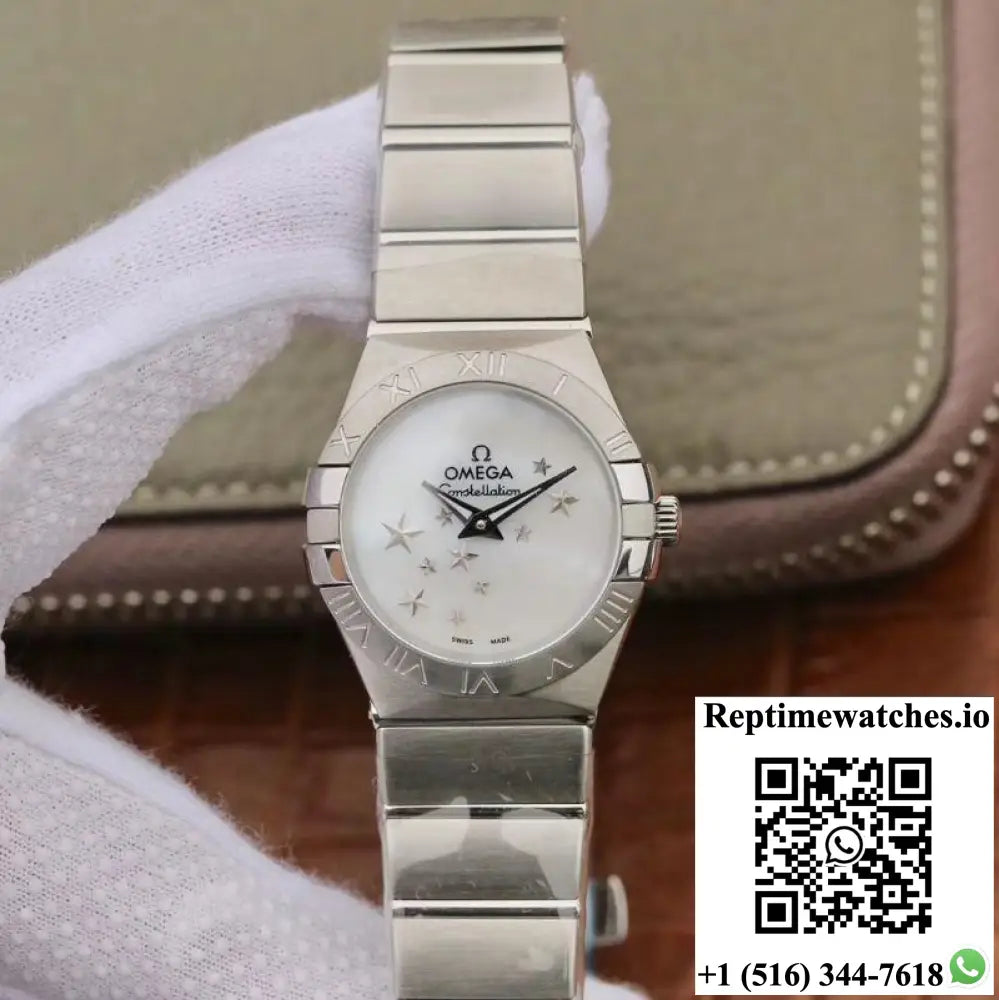 Omega Constellation Quartz Ladies 27mm TW Factory White Dial - Watches