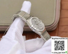 Omega Constellation Quartz Ladies 27mm TW Factory White Gold Diamond Dial - Watches