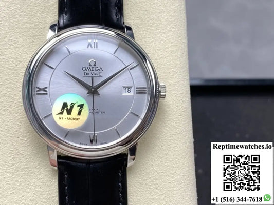 Omega De Ville 424.13.40.20.02.001 N1 factory silver dial