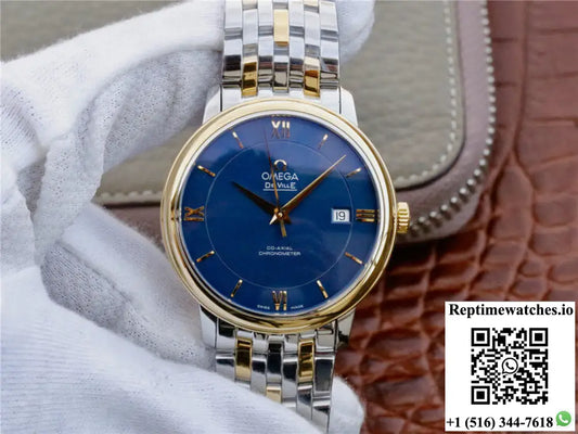 Omega De Ville 424.20.37.20.03.001 TW Factory Blue Dial AF Factory