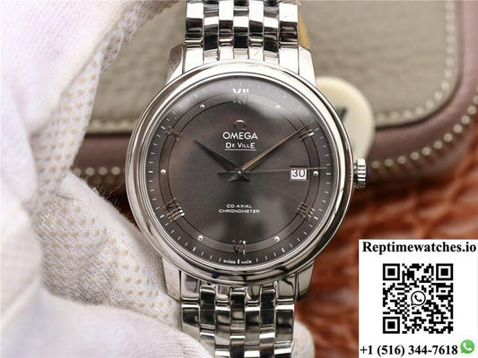 Omega De Ville 424.10.40.20.06.001 Mks Factory Grey Dial-Rep Time Watches