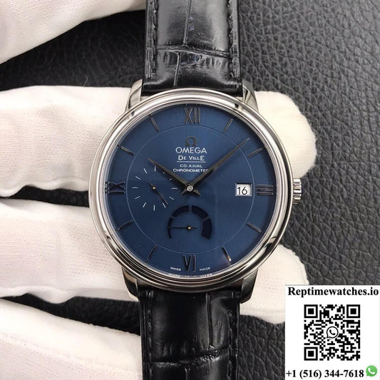 Omega De Ville 424.13.40.21.03.001 Zf Factory Blue Dial-Rep Time Watches