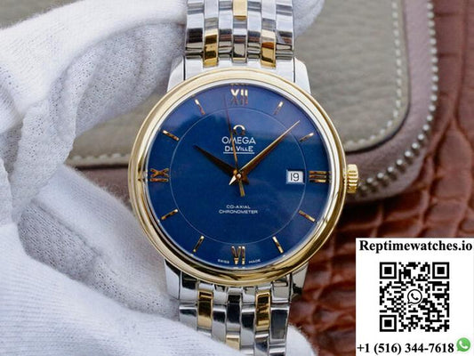 Omega De Ville 424.20.37.20.03.001 Tw Factory Blue Dial-Rep Time Watches