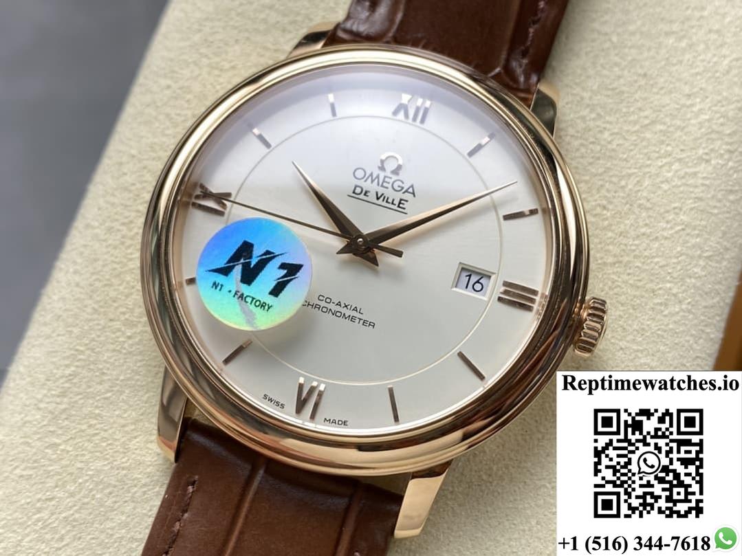 Omega De Ville 424.53.40.20.02.001 N1 Factory Date Display-Rep Time Watches
