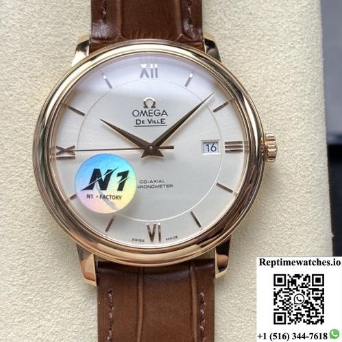 Omega De Ville 424.53.40.20.02.001 N1 Factory Date Display-Rep Time Watches